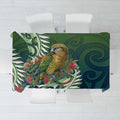 New Zealand Kea Bird Tablecloth With Maori Koru Fern - Aussie Hoodie