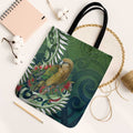 New Zealand Kea Bird Tote Bag With Maori Koru Fern - Aussie Hoodie