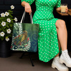 New Zealand Kea Bird Tote Bag With Maori Koru Fern - Aussie Hoodie