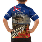 New Zealand ANZAC Day Hawaiian Shirt The Lonesome Pine With Soldier Fern