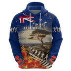 New Zealand ANZAC Day Hoodie The Lonesome Pine With Soldier Fern