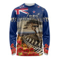 New Zealand ANZAC Day Long Sleeve Shirt The Lonesome Pine With Soldier Fern