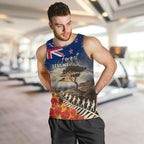 New Zealand ANZAC Day Men Tank Top The Lonesome Pine With Soldier Fern