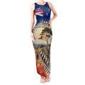 New Zealand ANZAC Day Tank Maxi Dress The Lonesome Pine With Soldier Fern