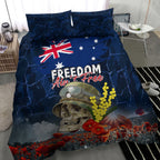Australia ANZAC Day Bedding Set Freedom Ain't Free