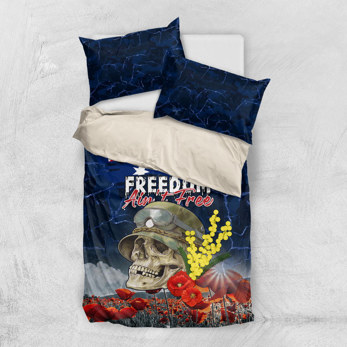 Australia ANZAC Day Bedding Set Freedom Ain't Free