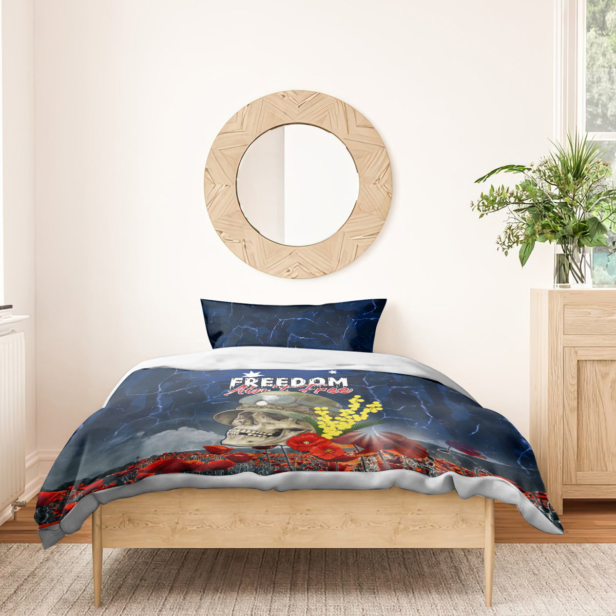 Australia ANZAC Day Bedding Set Freedom Ain't Free