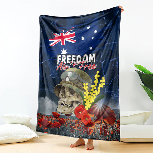 Australia ANZAC Day Blanket Freedom Ain't Free