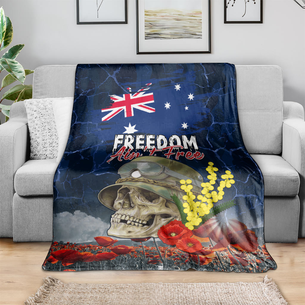 Australia ANZAC Day Blanket Freedom Ain't Free