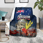Australia ANZAC Day Blanket Freedom Ain't Free
