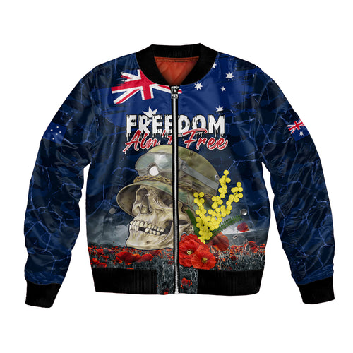Australia ANZAC Day Bomber Jacket Freedom Ain't Free