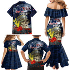 Australia ANZAC Day Family Matching Mermaid Dress and Hawaiian Shirt Freedom Ain't Free
