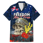 Australia ANZAC Day Family Matching Mermaid Dress and Hawaiian Shirt Freedom Ain't Free