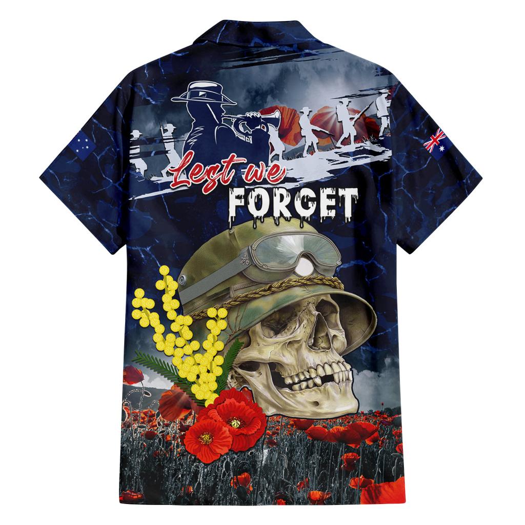 Australia ANZAC Day Family Matching Off The Shoulder Long Sleeve Dress and Hawaiian Shirt Freedom Ain't Free