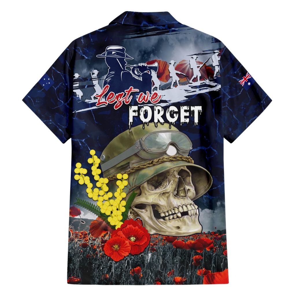 Australia ANZAC Day Family Matching Short Sleeve Bodycon Dress and Hawaiian Shirt Freedom Ain't Free