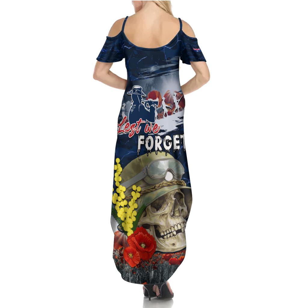 Australia ANZAC Day Family Matching Summer Maxi Dress and Hawaiian Shirt Freedom Ain't Free