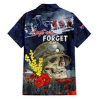 Australia ANZAC Day Family Matching Tank Maxi Dress and Hawaiian Shirt Freedom Ain't Free