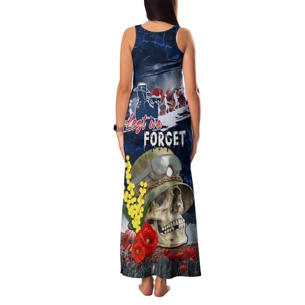 Australia ANZAC Day Family Matching Tank Maxi Dress and Hawaiian Shirt Freedom Ain't Free