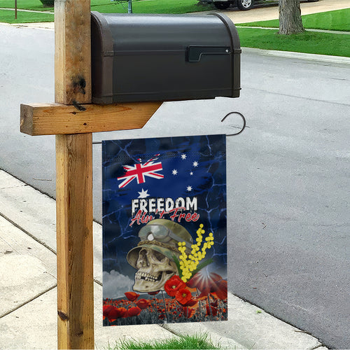 Australia ANZAC Day Garden Flag Freedom Ain't Free