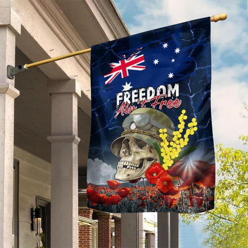 Australia ANZAC Day Garden Flag Freedom Ain't Free