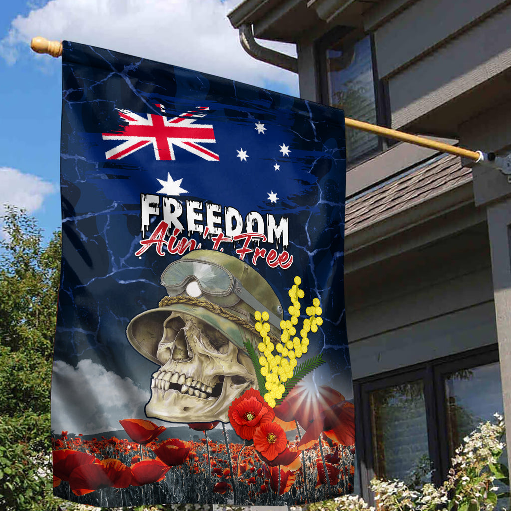 Australia ANZAC Day Garden Flag Freedom Ain't Free
