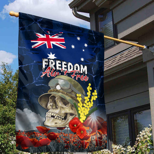 Australia ANZAC Day Garden Flag Freedom Ain't Free