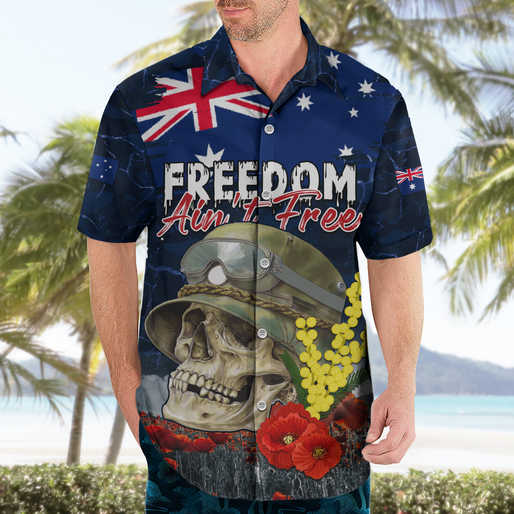 Australia ANZAC Day Hawaiian Shirt Freedom Ain't Free