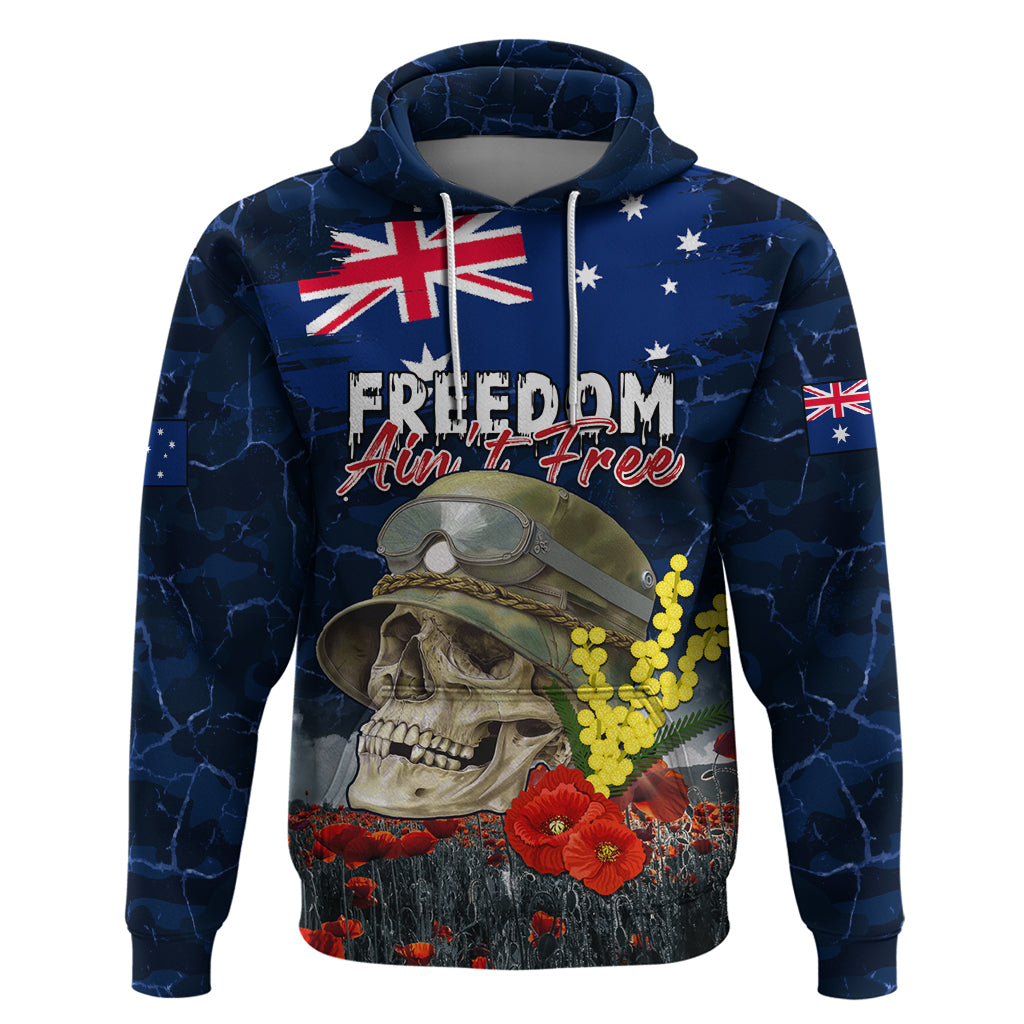 Australia ANZAC Day Hoodie Freedom Ain't Free