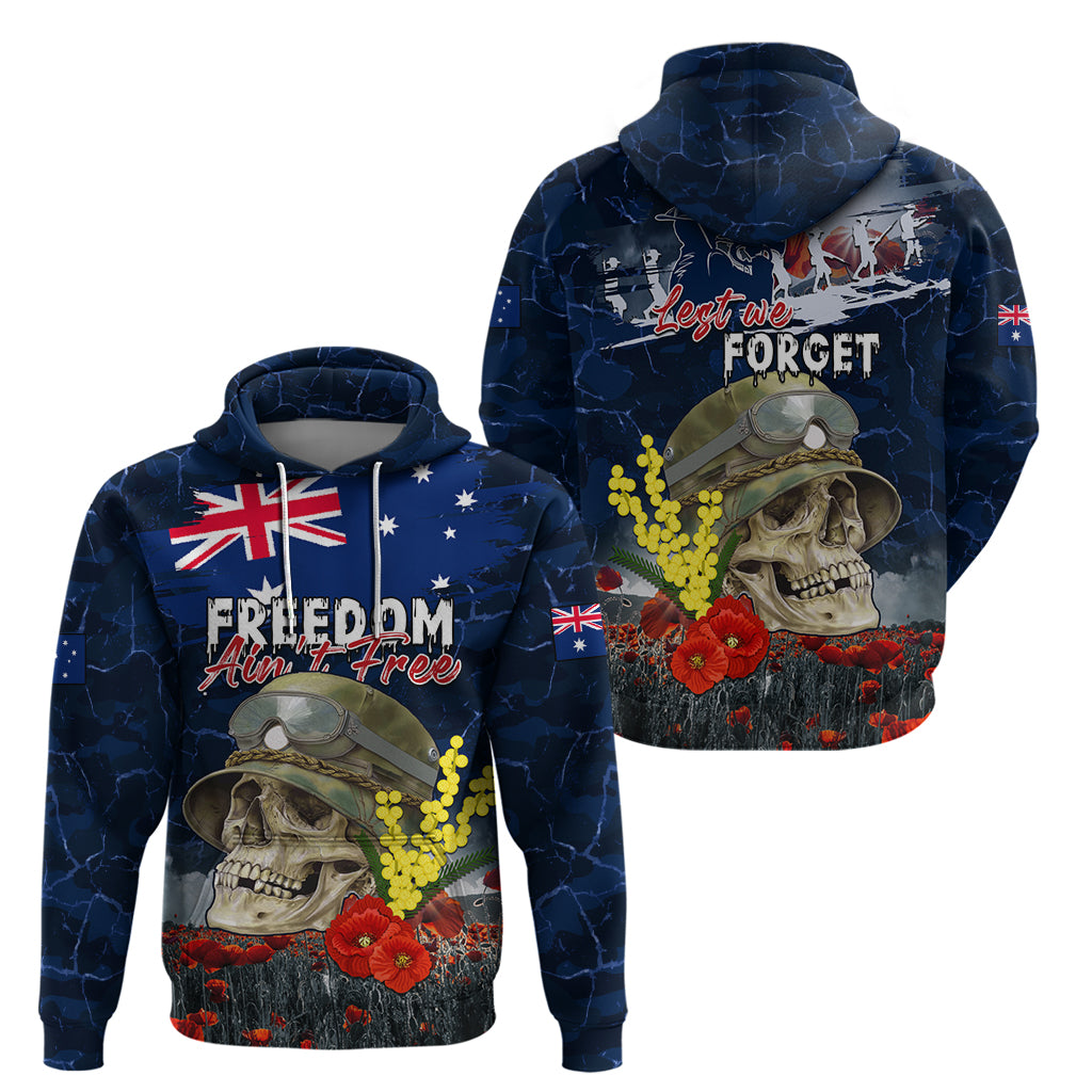 Australia ANZAC Day Hoodie Freedom Ain't Free