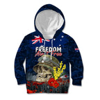 Australia ANZAC Day Kid Hoodie Freedom Ain't Free