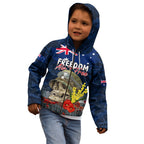 Australia ANZAC Day Kid Hoodie Freedom Ain't Free