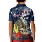 Australia ANZAC Day Kid Polo Shirt Freedom Ain't Free