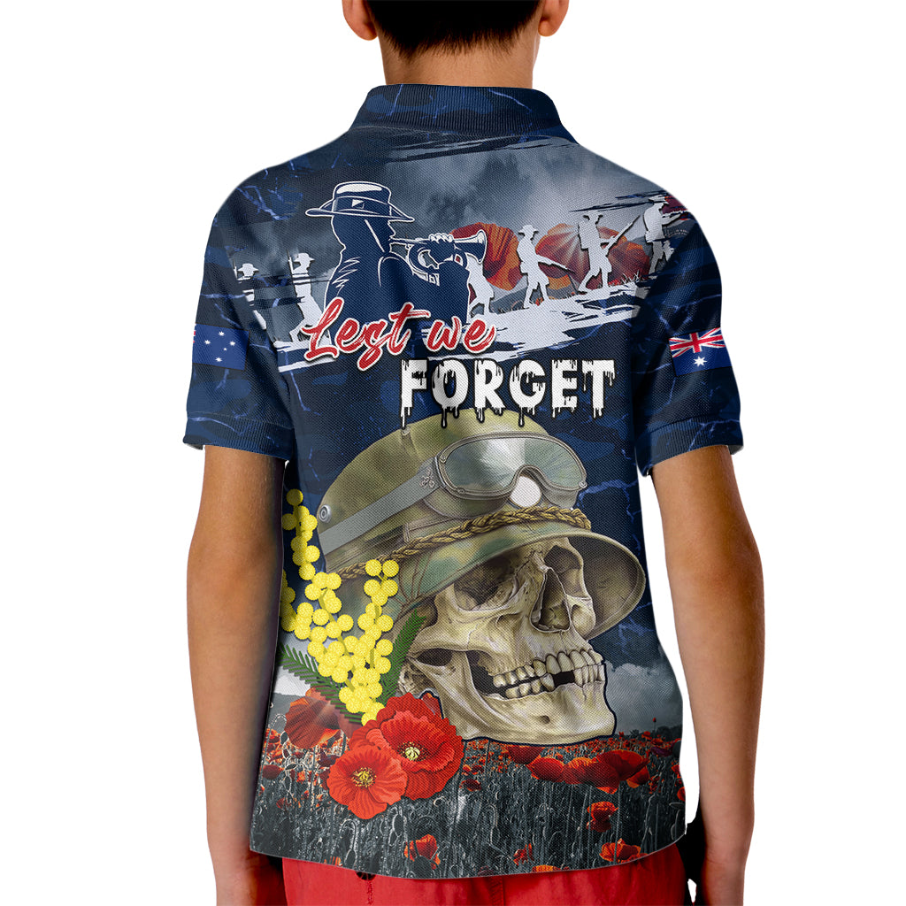 Australia ANZAC Day Kid Polo Shirt Freedom Ain't Free