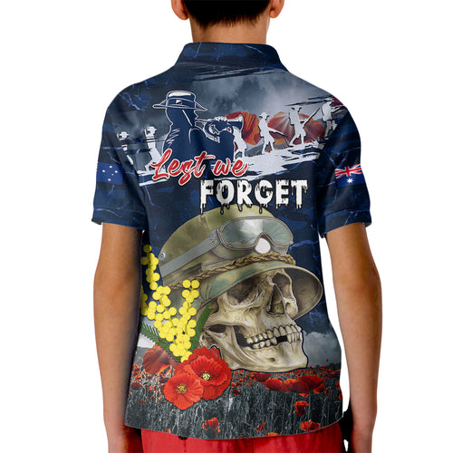 Australia ANZAC Day Kid Polo Shirt Freedom Ain't Free