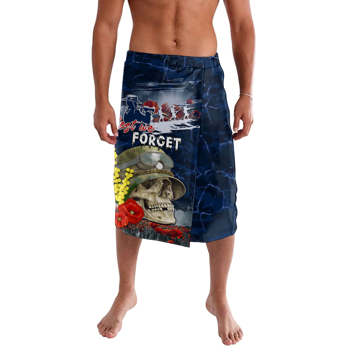 Australia ANZAC Day Lavalava Freedom Ain't Free