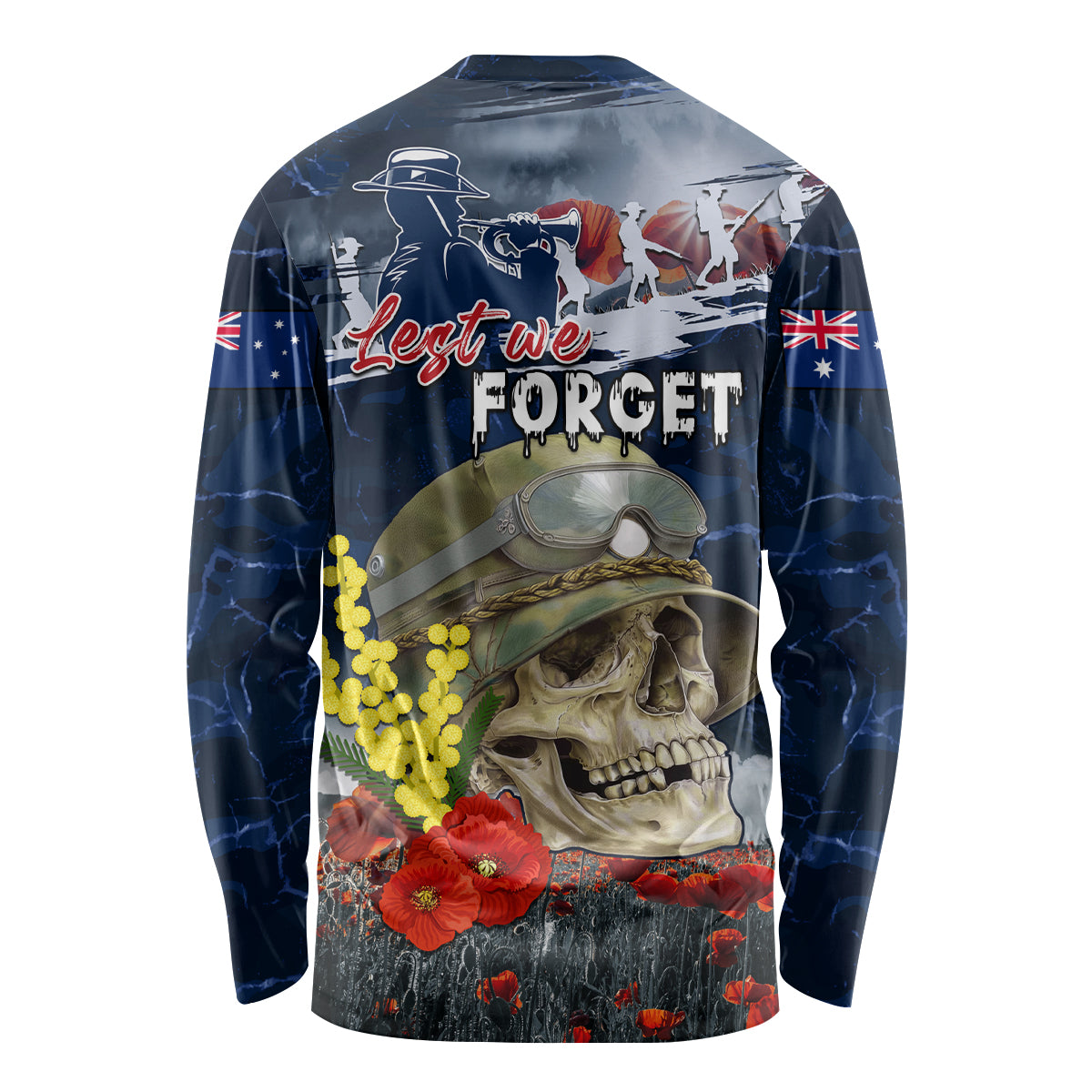 Australia ANZAC Day Long Sleeve Shirt Freedom Ain't Free