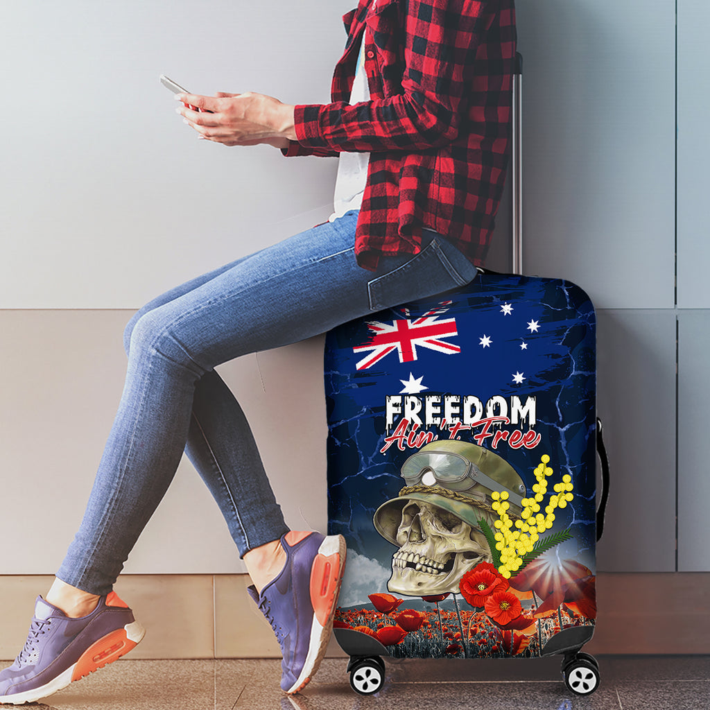 Australia ANZAC Day Luggage Cover Freedom Ain't Free