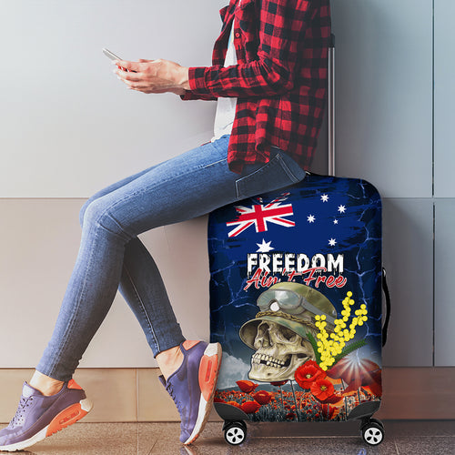 Australia ANZAC Day Luggage Cover Freedom Ain't Free
