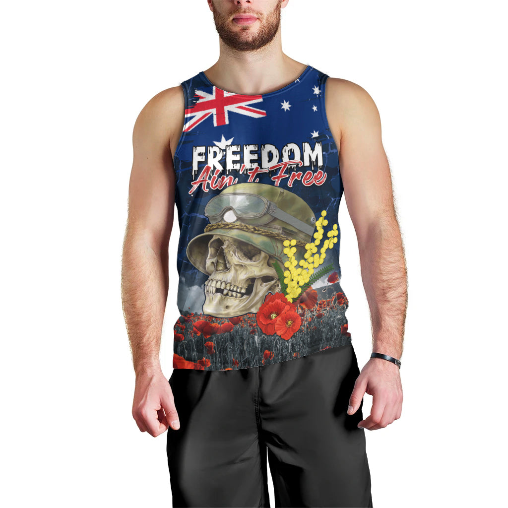 Australia ANZAC Day Men Tank Top Freedom Ain't Free