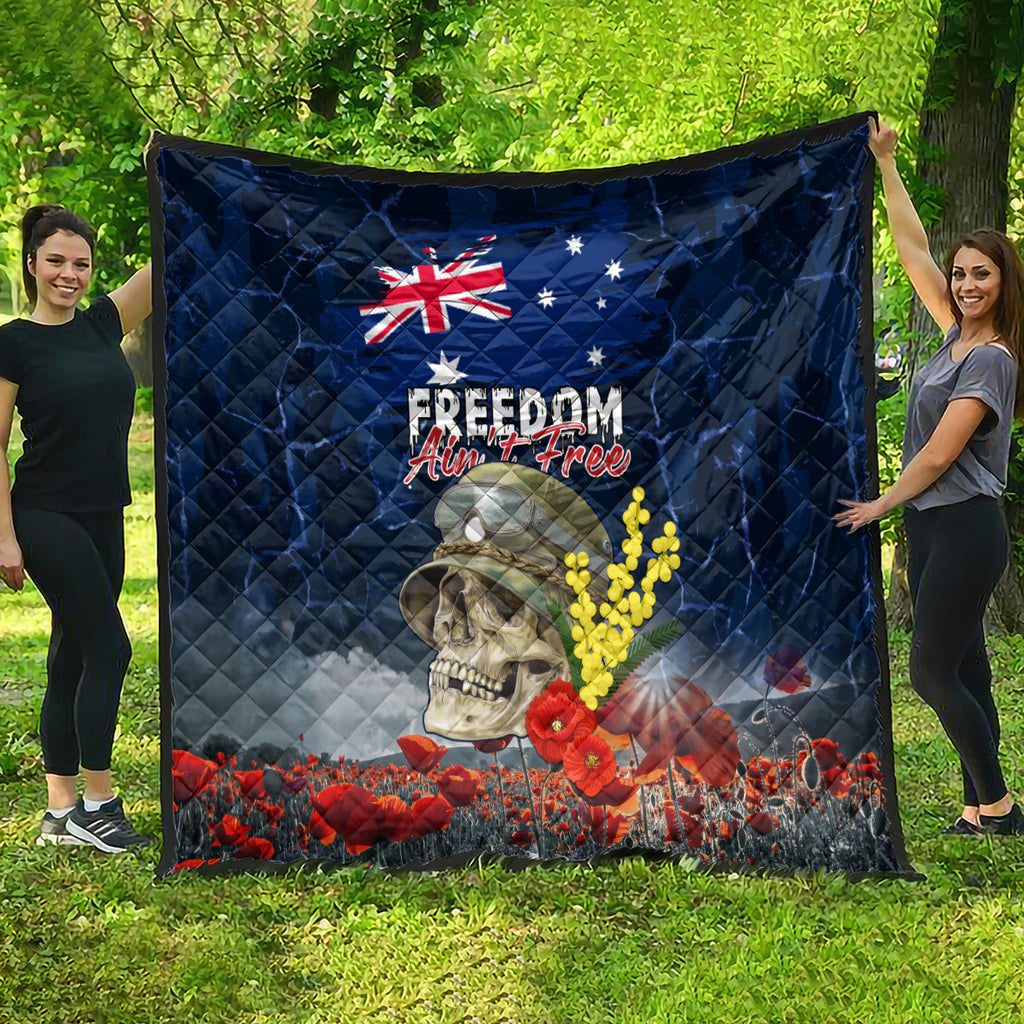 Australia ANZAC Day Quilt Freedom Ain't Free