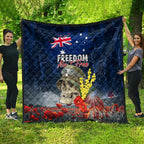Australia ANZAC Day Quilt Freedom Ain't Free