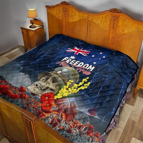 Australia ANZAC Day Quilt Freedom Ain't Free