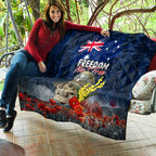 Australia ANZAC Day Quilt Freedom Ain't Free
