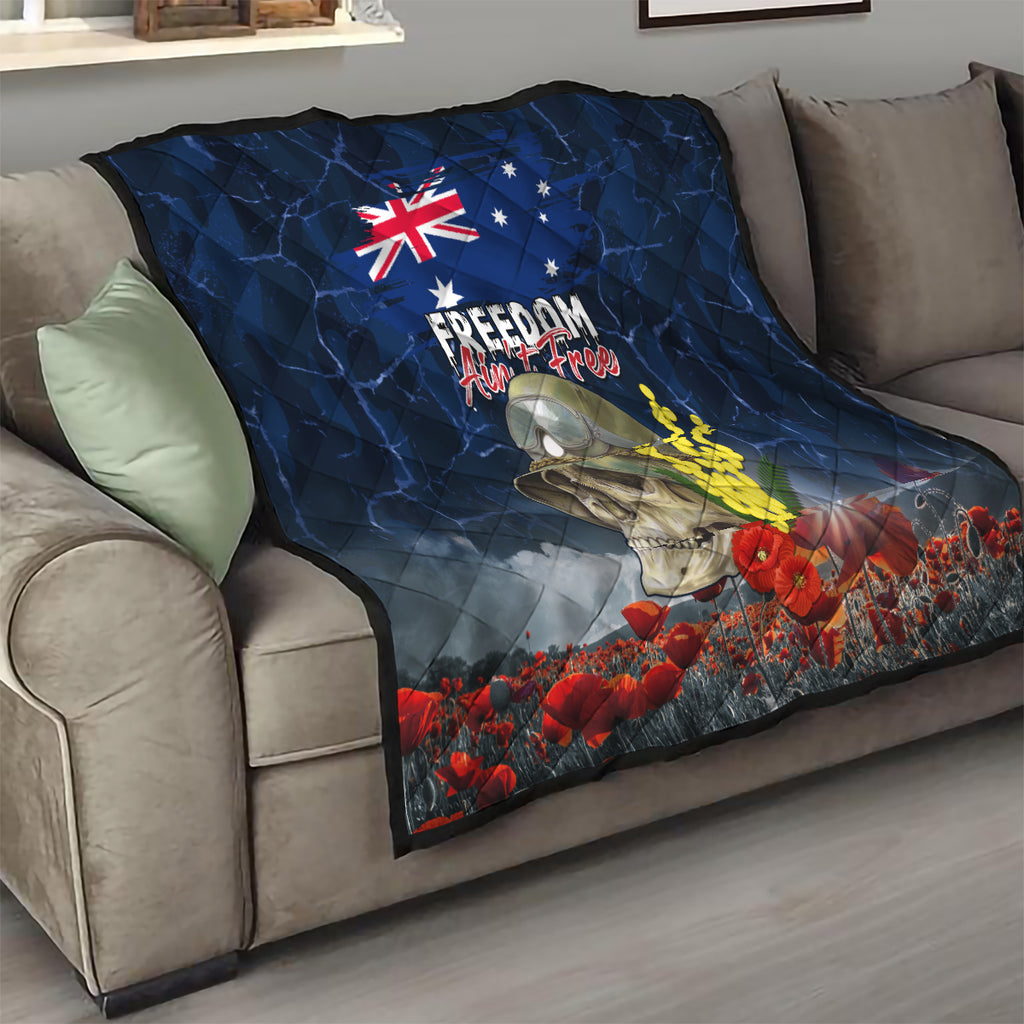 Australia ANZAC Day Quilt Freedom Ain't Free