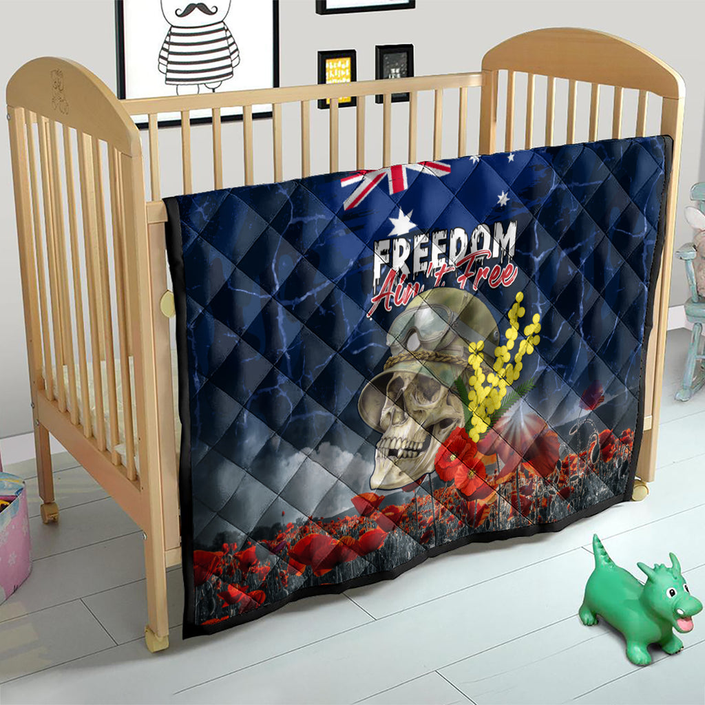 Australia ANZAC Day Quilt Freedom Ain't Free