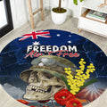 Australia ANZAC Day Round Carpet Freedom Ain't Free
