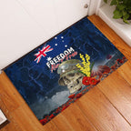 Australia ANZAC Day Rubber Doormat Freedom Ain't Free