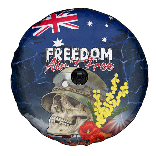 Australia ANZAC Day Spare Tire Cover Freedom Ain't Free