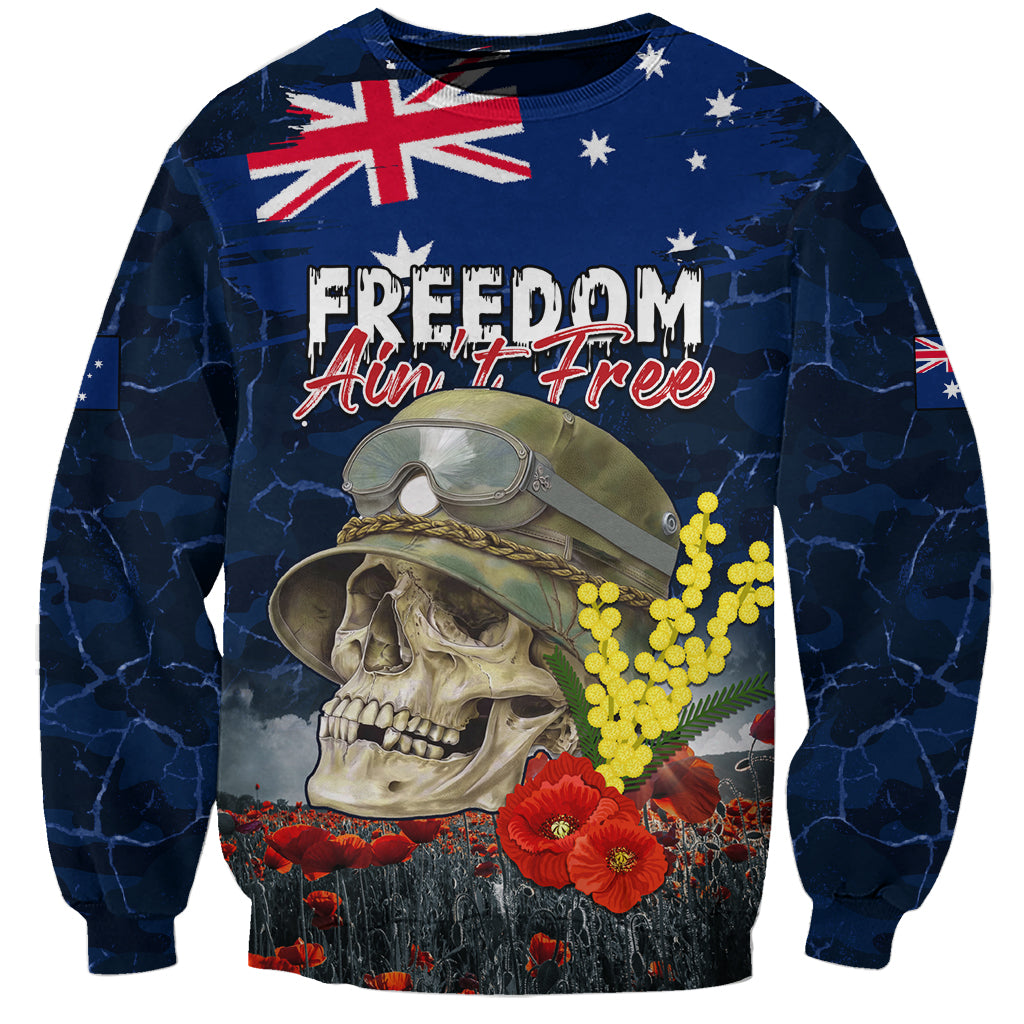 Australia ANZAC Day Sweatshirt Freedom Ain't Free
