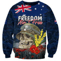 Australia ANZAC Day Sweatshirt Freedom Ain't Free